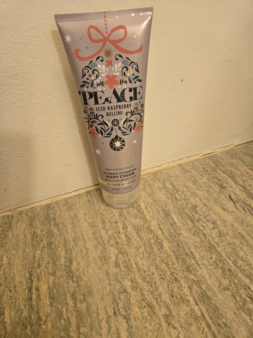 New Bath & Body Works Peace Iced Raspberry Bellini Body Cream 8 Oz